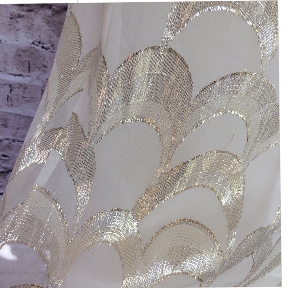 White House Black Market sleeveless shimmery silk date top, S - Picture 7 of 7